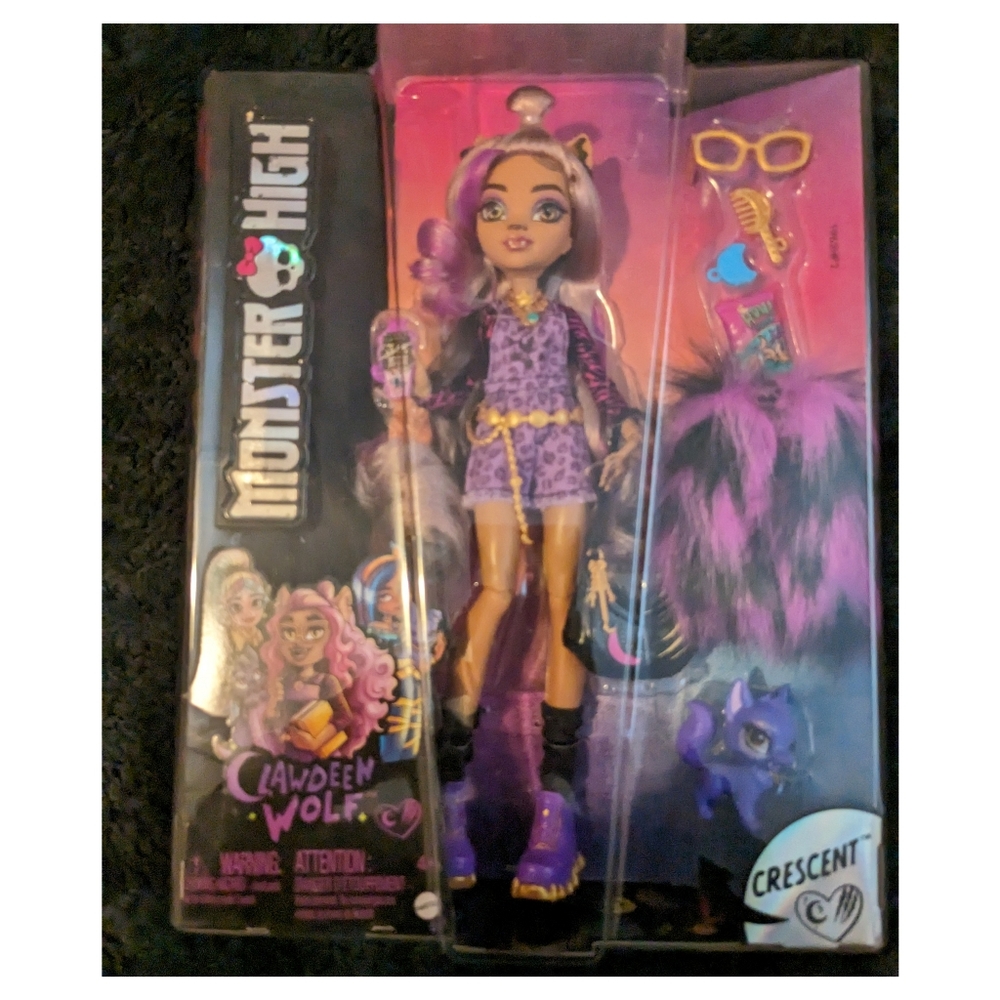 Monster High Doll Clawdeen Wolf Crescent  3G 2022 |NEW|